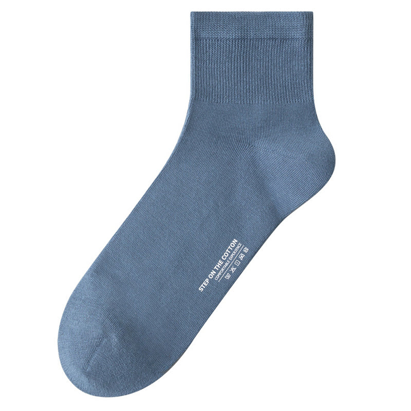 Soft Cotton Quarter Socks (3 Pairs) - Blue - EU40-47(US7-12.5) - image 8