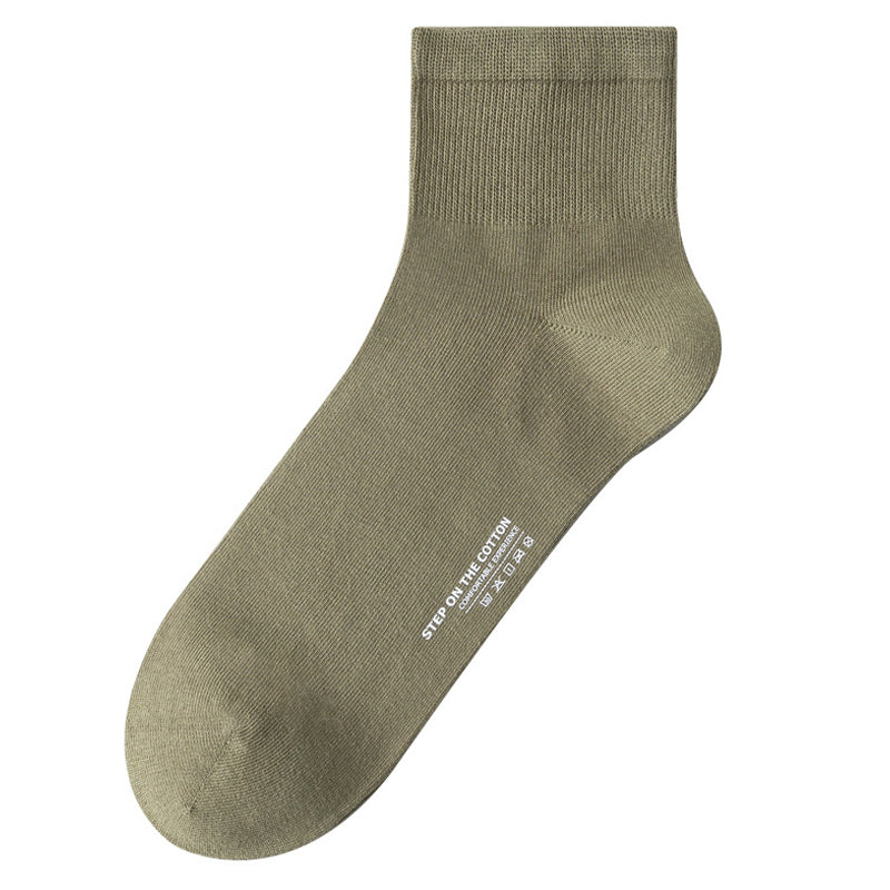 Soft Cotton Quarter Socks (3 Pairs) - Green - EU40-47(US7-12.5) - image 7