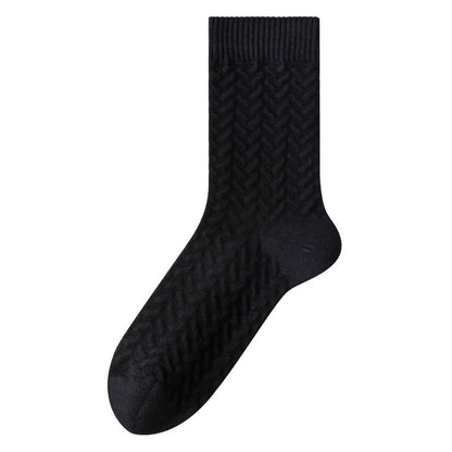 Pure Cotton Quarter Socks (3 Pairs) - Black - EU40-45(US7-11) - image 8