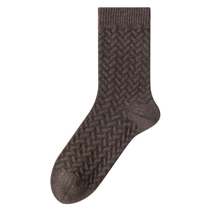 Pure Cotton Quarter Socks (3 Pairs) - Brown - EU40-45(US7-11) - image 10