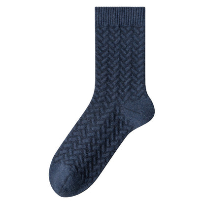Pure Cotton Quarter Socks (3 Pairs) - Blue - EU40-45(US7-11) - image 12
