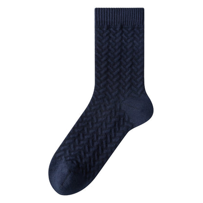 Pure Cotton Quarter Socks (3 Pairs) - Navy Blue - EU40-45(US7-11) - image 7