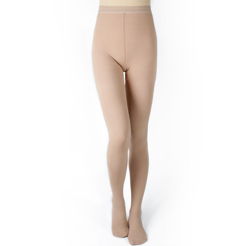 Plus Size Medical Compression Tights(20-30mmHg) - Nude - 4XL - image 8