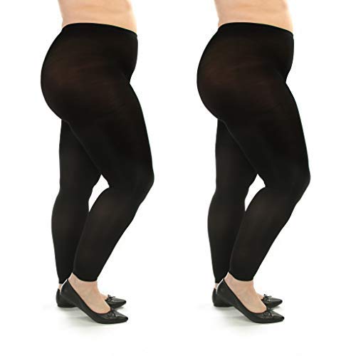 Plus Size Medical Footless Compression Tights(20-30mmHg) - image 4