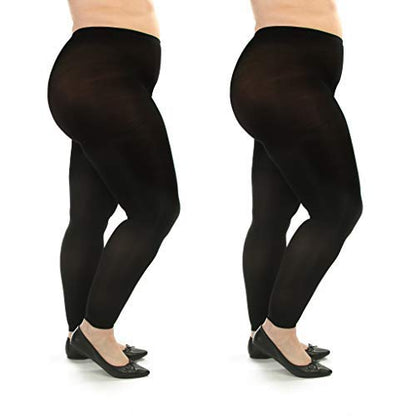 Plus Size Medical Footless Compression Tights(20-30mmHg) - image 4