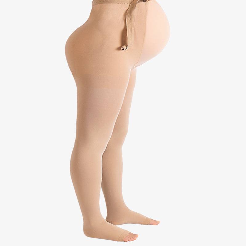 Plus Size Medical Footless Pregnancy Compression Tights(15-20mmhg) - image 8