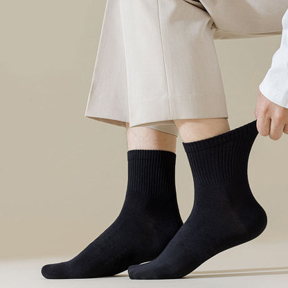 Solid Color Soft Socks(6 Pairs) - image 13