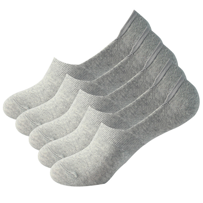 Sweat Absorption No Show Socks(10 Pairs) - Light Gray - EU39-44(US6-10) - image 11