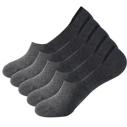 Sweat Absorption No Show Socks(10 Pairs) - Dark Grey - EU39-44(US6-10) - image 12