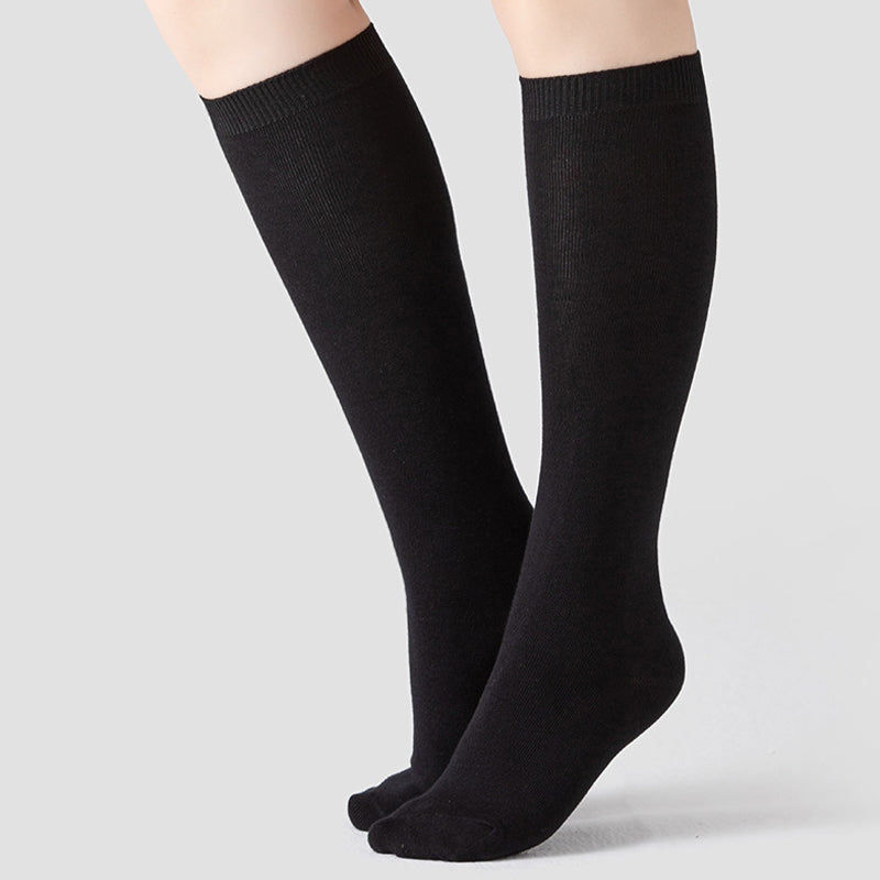 Skin Friendly Knee High Socks(2 Pairs) - Black - Fits 88lbs-220lbs - image 0