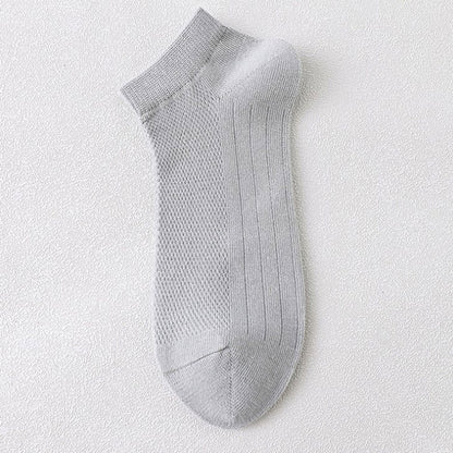 Athletic Mesh Ankle Socks(12 Pairs) - Grey - EU36-45(US3-11) - image 10