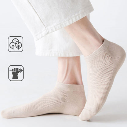 Plus Size Athletic Mesh Ankle Socks(12 Pairs)