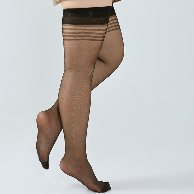 Transparent Thigh High Socks(4 Pairs) - image 6