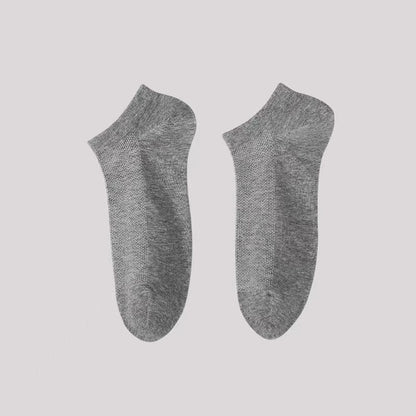 Antibacterial Soft Ankle Socks(5 Pairs) - Light Gray - EU42-48(US8.5-13) - image 8