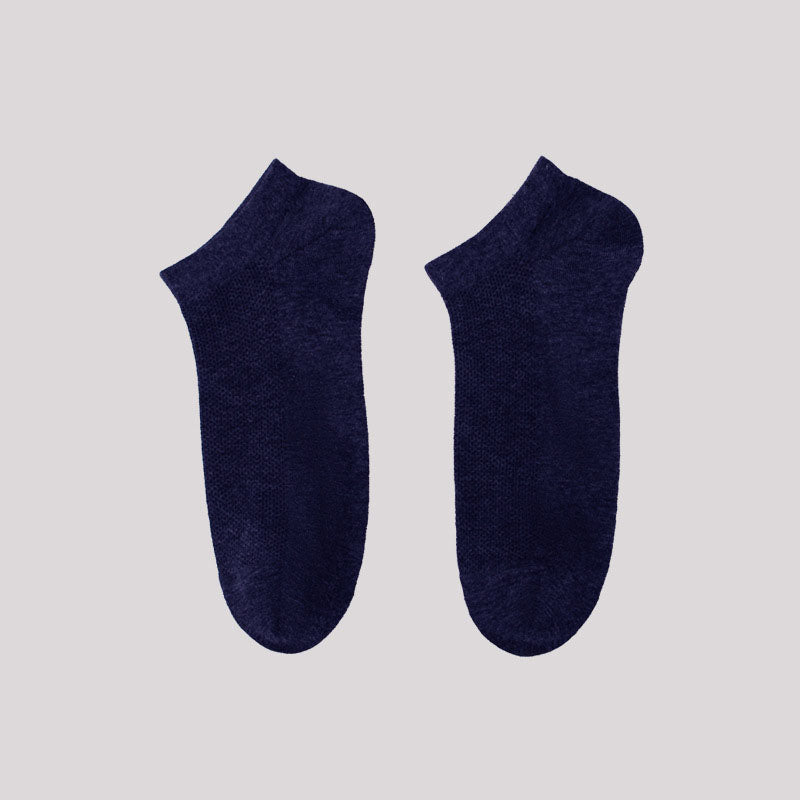 Antibacterial Soft Ankle Socks(5 Pairs) - Navy Blue - EU42-48(US8.5-13) - image 7