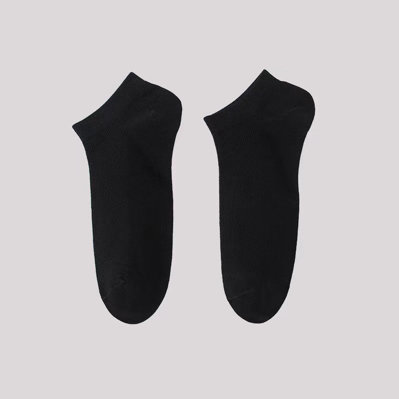 Antibacterial Soft Ankle Socks(5 Pairs) - Black - EU42-48(US8.5-13) - image 10