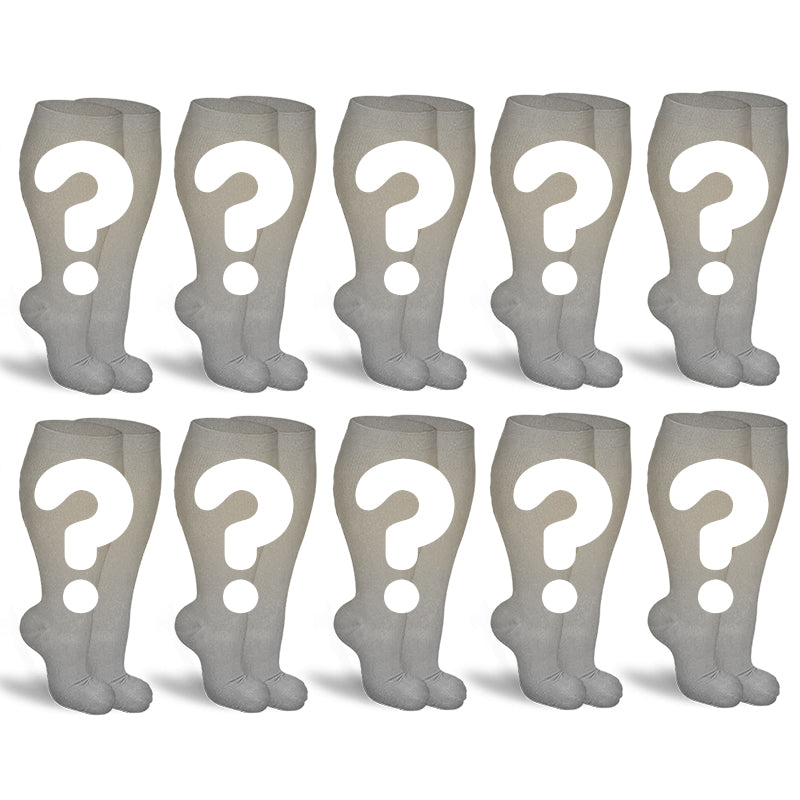 Plus Size Compression Socks Mystery Box(10 Pairs) - image 1