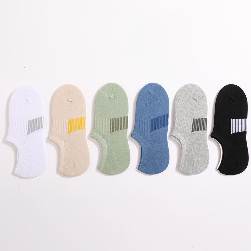 Classic Color Breathableal Ankle Socks(6 Pairs) - Multicolor - EU37-45(US4-11) - image 5