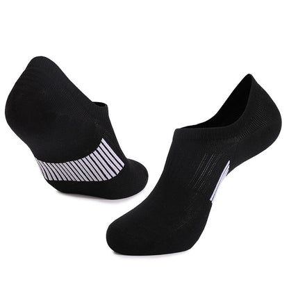 Classic Color Breathableal Ankle Socks(6 Pairs) - Black - EU37-45(US4-11) - image 4