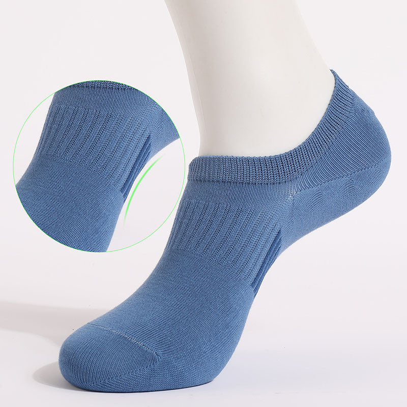 Classic Color Breathableal Ankle Socks(6 Pairs) - Blue - EU37-45(US4-11) - image 14