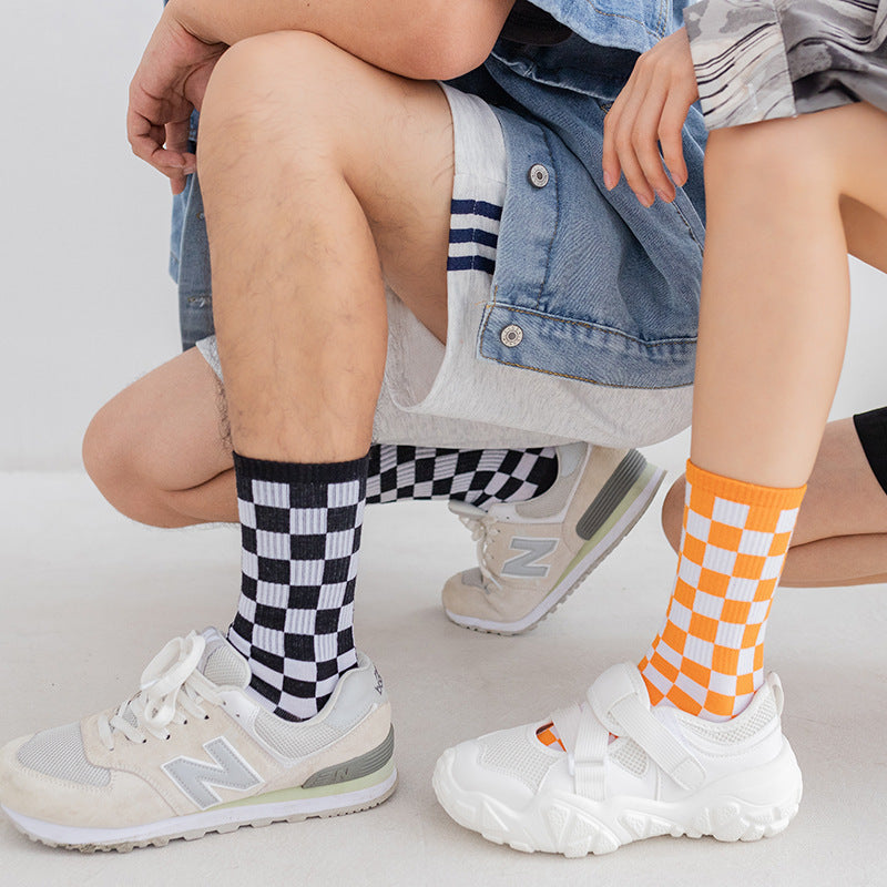 Checkerboard Quarter Socks(6 Pairs) - image 3