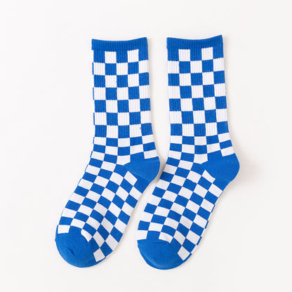 Checkerboard Quarter Socks(6 Pairs) - image 8