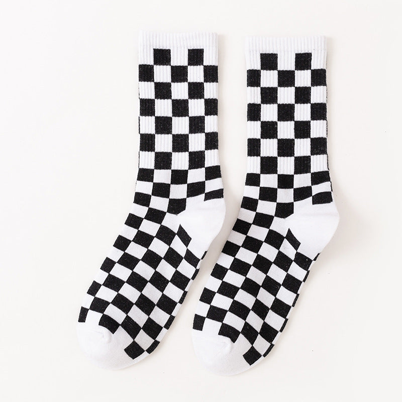 Checkerboard Quarter Socks(6 Pairs) - image 6