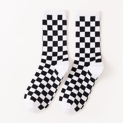 Checkerboard Quarter Socks(6 Pairs) - image 6