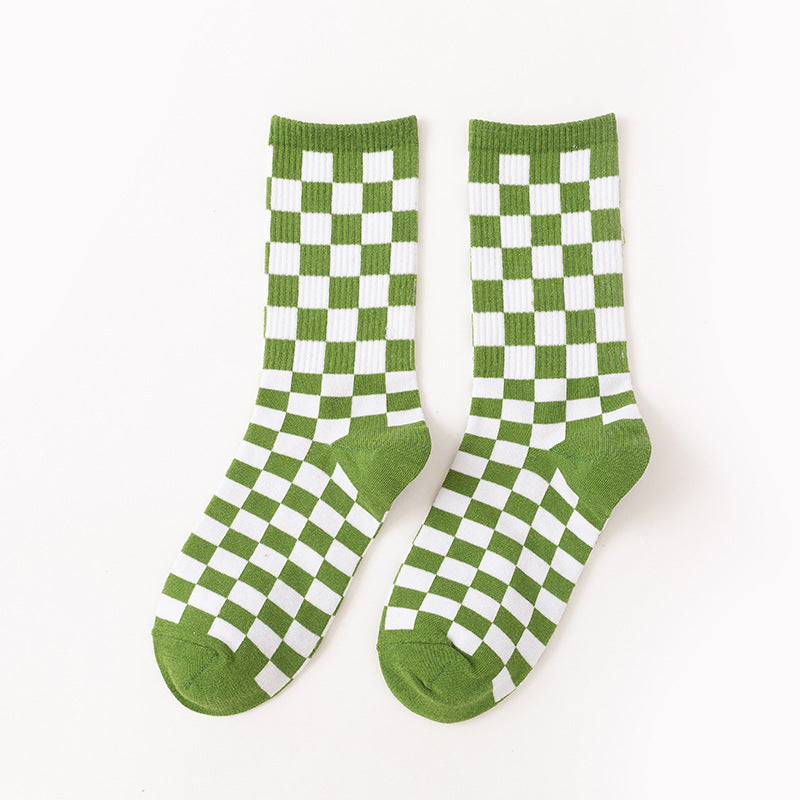 Checkerboard Quarter Socks(6 Pairs) - image 7