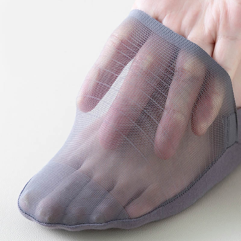 Plus Size Ice Silk No Show Socks(5 Pairs)