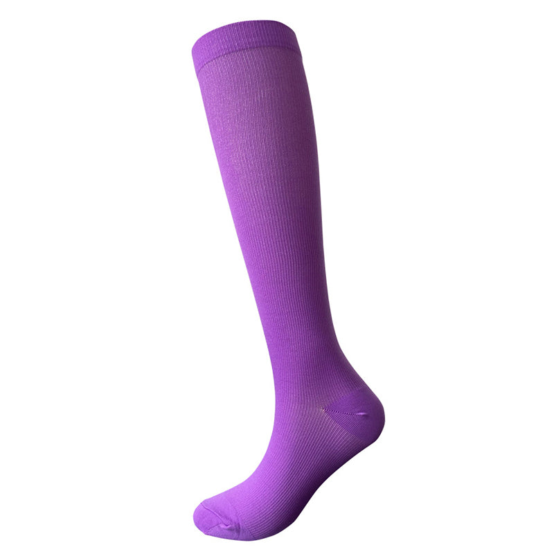 Solid Color Sport Compression Socks(3 Pairs) - image 2