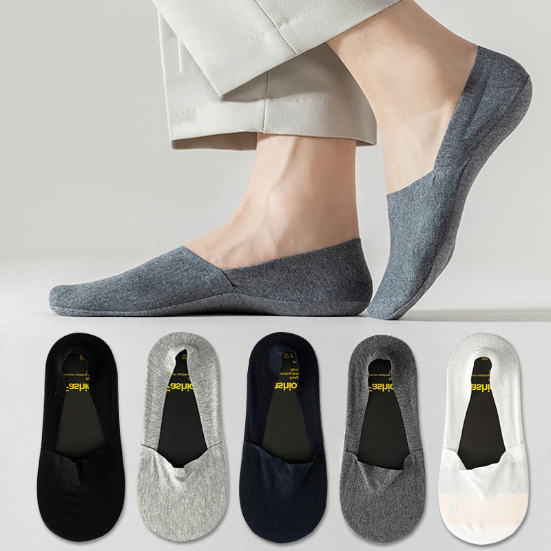 Silicone Anti-shedding No Show Socks(5 Pairs) - image 0