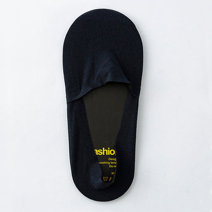 Silicone Anti-shedding No Show Socks(5 Pairs) - Navy Blue - EU42-48(US8.5-13) - image 6