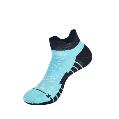 Mixed Color Ankle Socks(3 Pairs) - Lake Blue - S - image 10