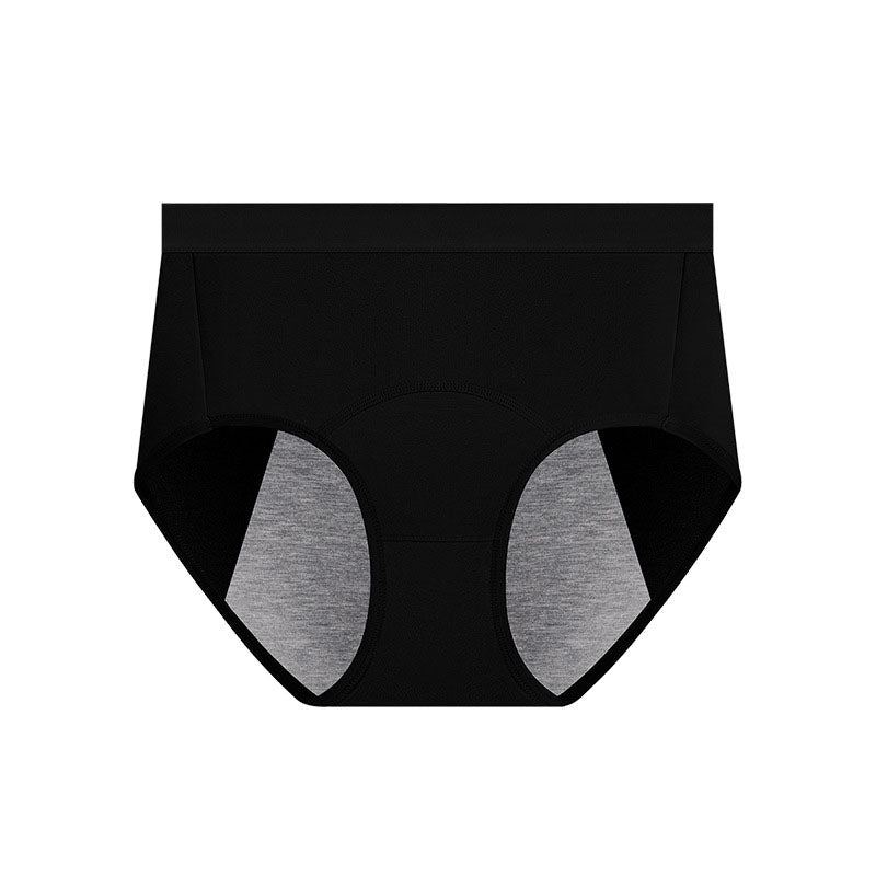 Solid Color Breathable Panty(5 Packs) - Black - 3XL - image 9