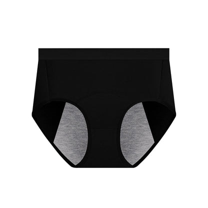 Solid Color Breathable Panty(5 Packs) - Black - 3XL - image 9
