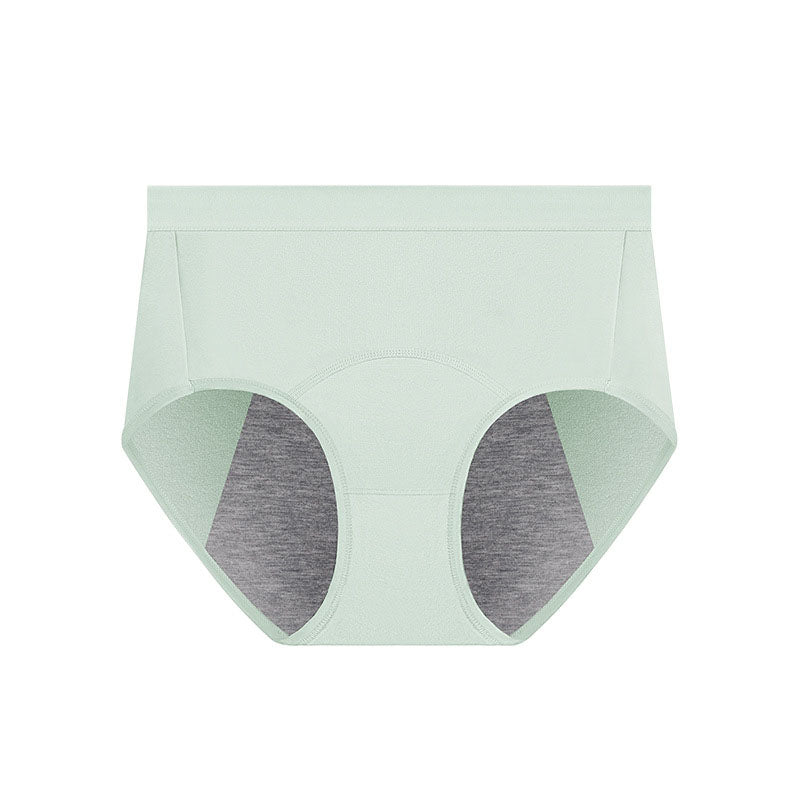 Solid Color Breathable Panty(5 Packs) - Light Green - 3XL - image 13