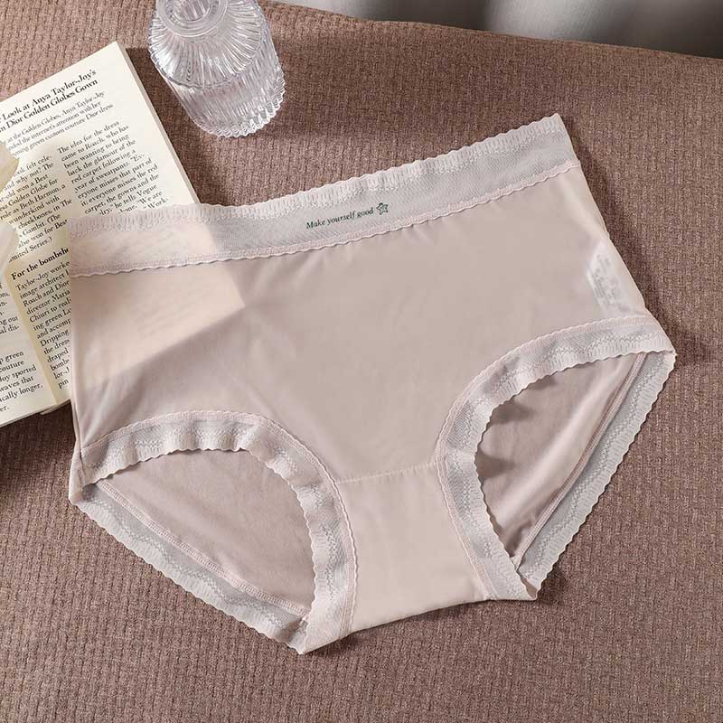 Ultra Thin Ice Silk Panty(3 Packs) - Light Gray - 3XL - image 9