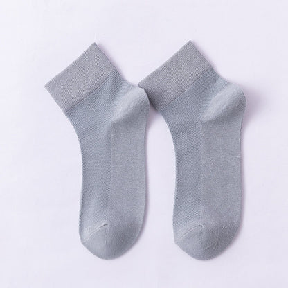 Solid Color Skin Friendly Quarter Socks(10 Pairs) - Light Blue - EU36-38(US3-5) - image 16