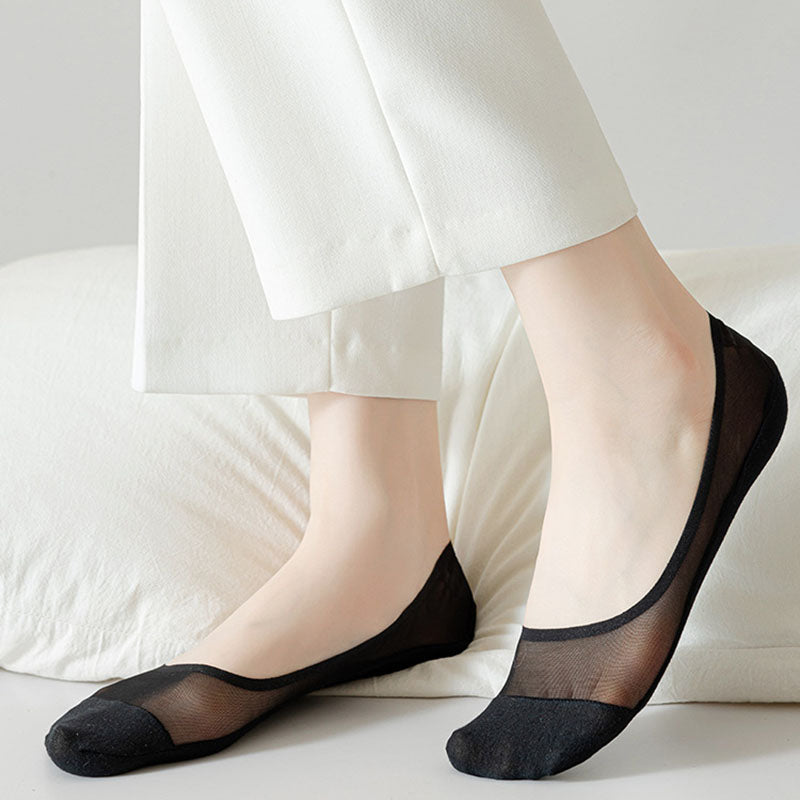 Ice Silk Mesh No Show Socks(4 Pairs) - image 3