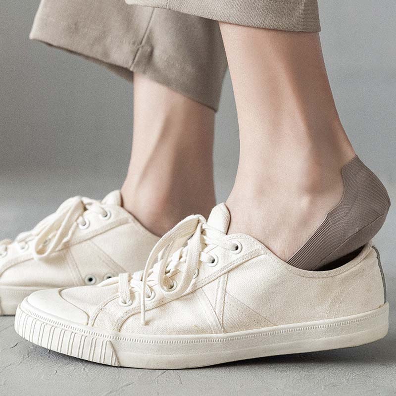 Ice Silk Striped No Show Socks(6 Pairs) - image 13