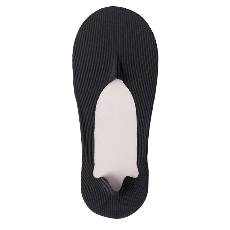 Plus Size Ice Silk Striped No Show Socks(6 Pairs)