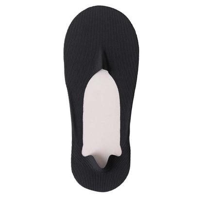 Ice Silk Striped No Show Socks(6 Pairs) - Black - EU39-46(US6-12) - image 15