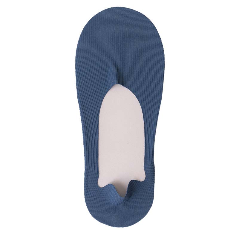 Plus Size Ice Silk Striped No Show Socks(6 Pairs)
