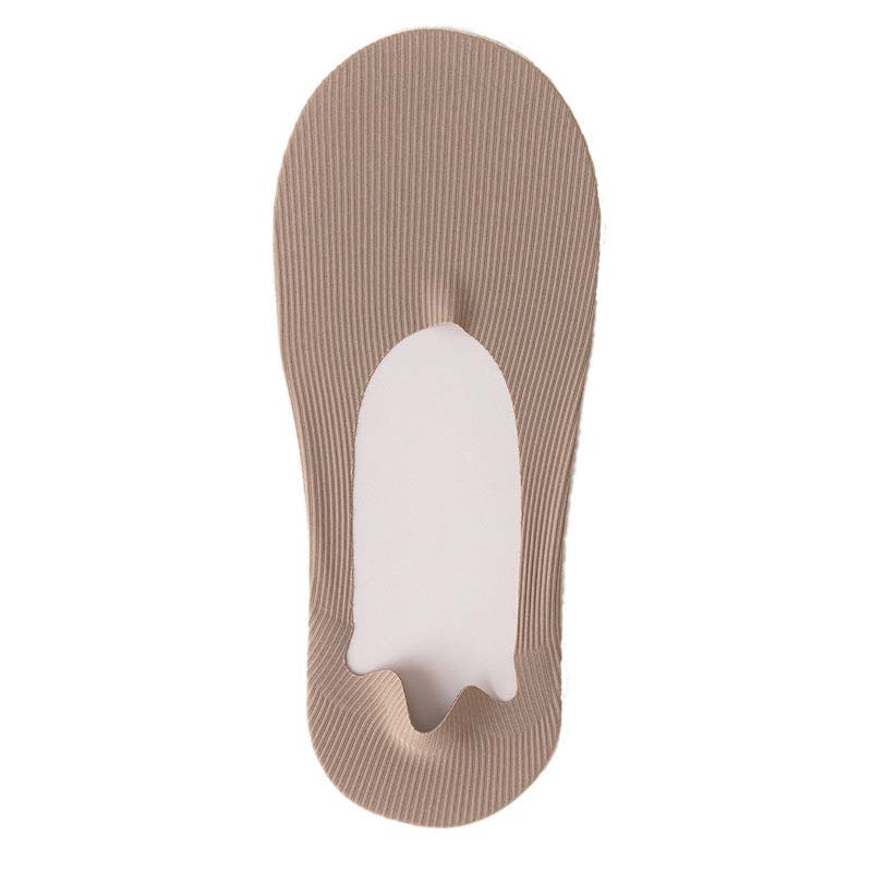 Ice Silk Striped No Show Socks(6 Pairs) - Coffee - EU39-46(US6-12) - image 19