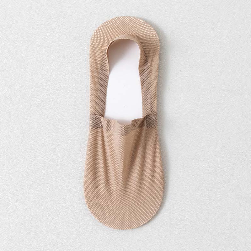 Classic Mesh No Show Socks(4 Pairs) - Khaki - EU39-46(US6-12) - image 20