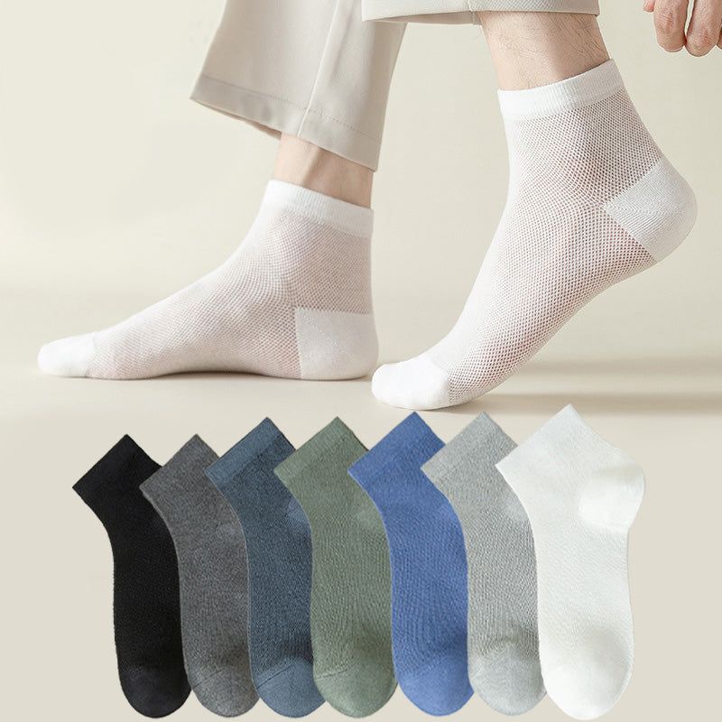 Mesh Breathable Sports Ankle Socks(7 Pairs) - image 0
