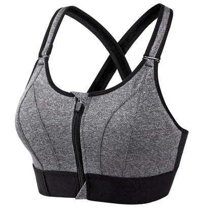 Cross Back Sports Bras - Grey - 5XL - image 9