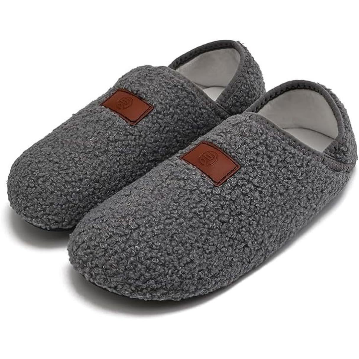 Plus Size Soft Home Slipper Socks - Grey - EU48-49(US13-14) - image 6