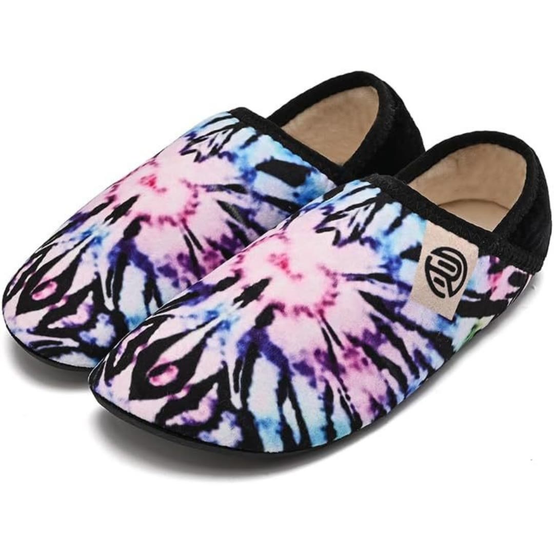 Plus Size Multicolor Home Slipper Socks - Pink - EU48-49(US13-14) - image 8